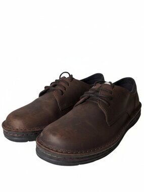 NAOT Men's Brown Leather Lace-Up Oxfords Men’s 7